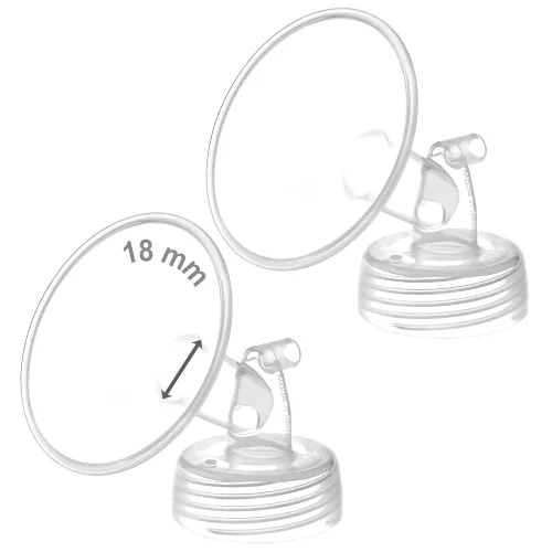 Miniatura 45 de Maymom Brida ancha compatible con bomba Spectra S1 S2, 0.748 in, 1 unidad Una brida transparente