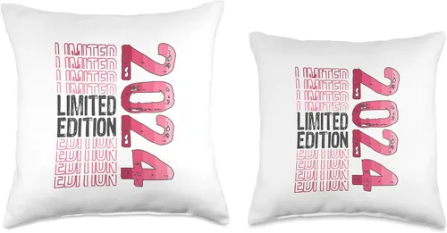 Miniatura 3 de Edición limitada Vintage 2024 Retro Birthday Throw Pillow