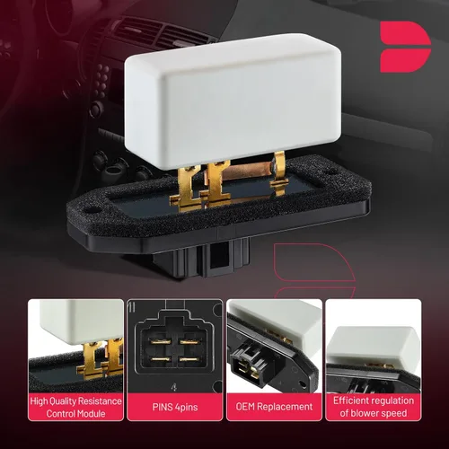 Miniatura 2 de BDFHYK Resistencia del motor del soplador de calentador de CA 4720278 compatible con Jeep Grand Cherokee Grand Wagoneer, compatible con Dodge Ram
