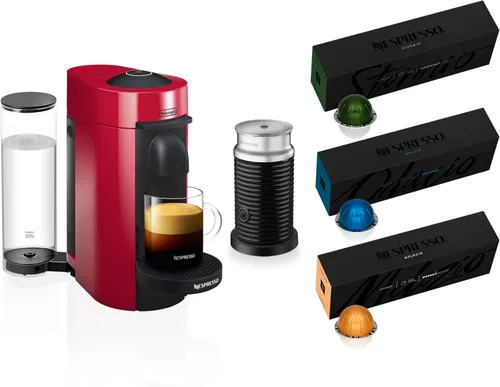 Miniatura 14 de Nespresso VertuoPlus - Máquina de café y espresso con espumador de leche de De'Longhi, negro mate Negro tinta