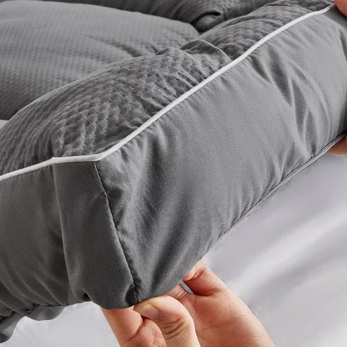 Miniatura 3 de Sonive Protector de colchón tamaño individual, cubrecolchón extra grueso con relleno alternativo Premuim de 35.27 oz/m², acolchado suave