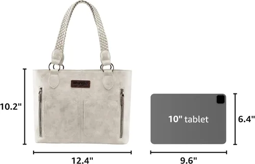 Miniatura 3 de Wrangler Bolso de mano desgastado para mujer, bolso occidental con múltiples bolsillos, bolso de mano y bolso de hombro