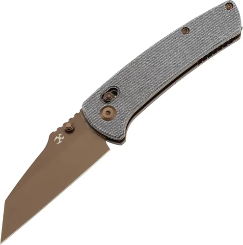 Miniatura 11 de KANSEPT Main Street - Cuchillo plegable de bolsillo, hoja de acero afilada 154CM de 3.36 pulgadas, mango de fibra de carbono de sarga con bloqueo