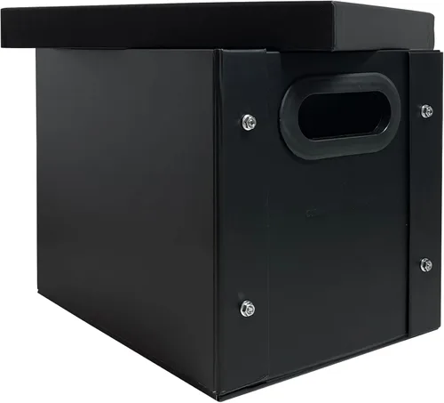 Miniatura 3 de CheckOutStore 1 caja de almacenamiento negra de disco de vinilo de 7 pulgadas, 45 rpm