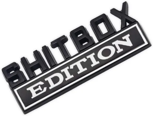 Miniatura 8 de Emblema Edición Caja de Basura, Adhesivo de Letra 3D, Emblema de Exterior para Coche, Adhesivo de Emblema 3D, Adhesivo de Guardabarros 3D para Coche