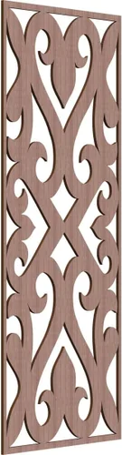 Miniatura 55 de Keene Paneles de pared decorativos de madera con calado, 9 3/8 pulgadas de ancho x 24 3/8 pulgadas de alto x 1/4 de alto, roble rojo rojo (Red Oak)