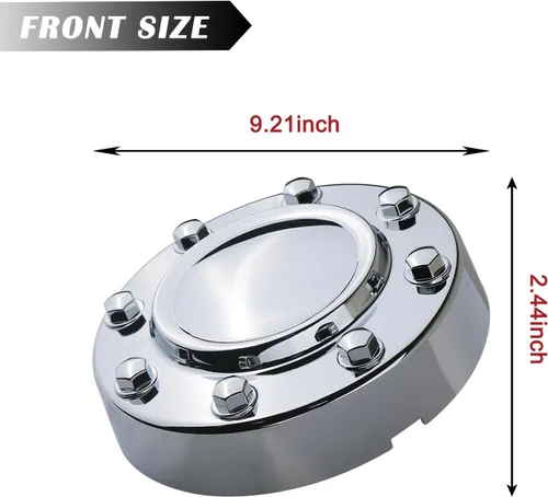 Miniatura 4 de TQPONLY Tapa central cromada de doble rueda Compatible con accesorios Dodge Ram 3500 2011-2018 Llanta de aleación de 1 tonelada DRW 8 Lug 10