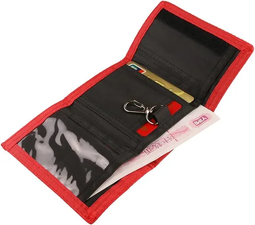 Miniatura 4 de NEICY Billetera de lona con bloqueo RFID para hombres y mujeres Carteras de camuflaje triple para deportes al aire libre con adhesivo mágico