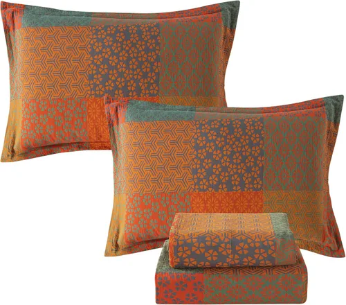 Miniatura 42 de FADFAY Juego de sábanas de rosas blancas, ropa de cama vintage floral de rosas, ropa de cama estilo rústico, 100% algodón egipcio percal, 800 hilos