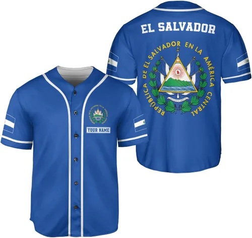 Camiseta personalizada de béisbol de El Salvador, camiseta de orgullo de la bandera de El Salvador, camiseta salvadoreña, camiseta de El Salvadoreña