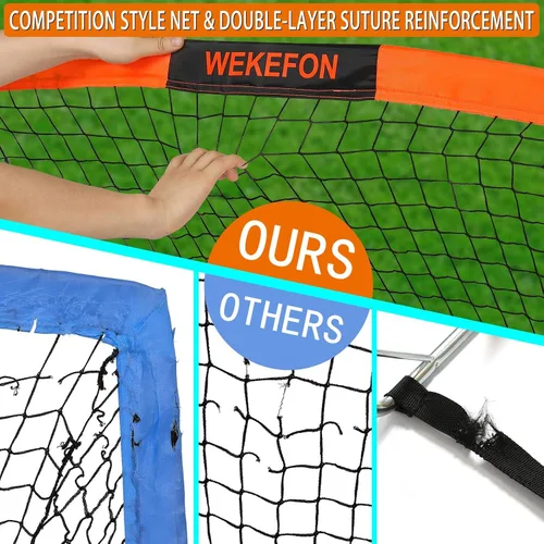 Miniatura 6 de Soccer Goal with Carry Bag, 10/9MM Strengthen Pole, Arched Design, Kids Soccer Goals for Backyard Set 5x 3.1/3.6x2.7/2.9x2.4ft Portable Pop Up