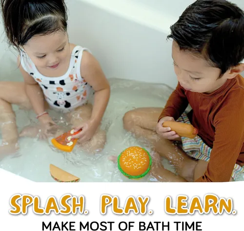 Miniatura 3 de Juguetes de baño SplashEZ Juguetes de baño sin molde para niños y niños pequeños sin agujero para agua Tamaño ideal para manos pequeñas