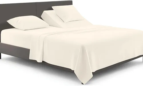 Miniatura 18 de SGI bedding Juego de sábanas de microfibra ajustable de 28 pulgadas con parte superior flexible de cabeza dividida, ultra suave, refrescante