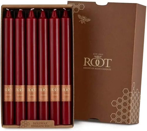 Miniatura 42 de Root Candles Velas de Cena Sin Aroma Juego de Velas en Caja de Mezcla Premium de Cera de Abeja, 9 Pulgadas, Rosa Polvoriento, 4 Unidades Rosa