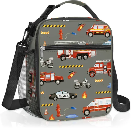 Miniatura 9 de Bolsa de almuerzo térmica aislada para niños Clastyle Sport Ball, grande, azul, con enfriador térmico, para niños, para picnic, escuela, canasta