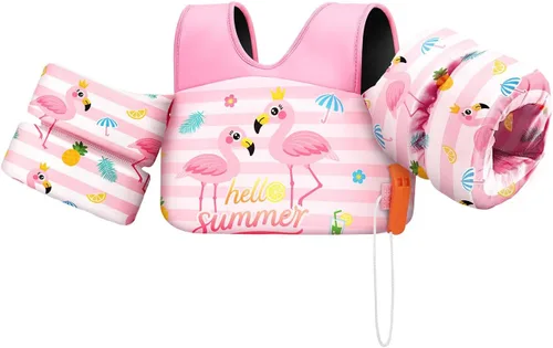 Miniatura 21 de HeySplash Swim Vest for Kids, Toddler Pool Floaties 10-20-30-50-66 Lbs, Baby Arm Floaties with Adjustable Strap, Swim Jacket Water Wing Arm Band
