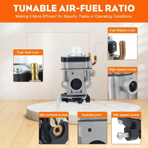 Miniatura 8 de Hipa PB-755ST Carburador para Echo PB755ST PB 755ST PB-755H PB-755T PB-755SH PB-651H PB-651T PB-751T PB-751H Soplador de mochila Shindaiwa EB633RT