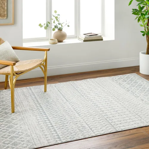 Miniatura 18 de Livabliss Alfombras de Área - Alfombra Chester Boho Marroquí Negra de 2x16 para Sala de Estar y Dormitorio - Alfombra Geométrica Blanca y Gris