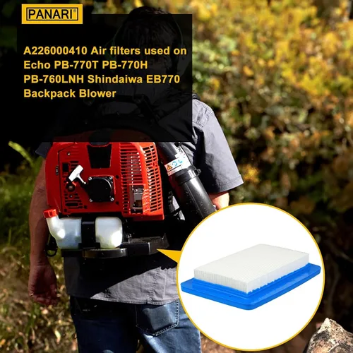 Miniatura 2 de Paquete de 2 filtros de aire A226000410 para Echo PB770T PB770H PB-770T PB-770H PB760LHN PB760LNT 90123 90122 Mochila Soplador de Hojas Piezas