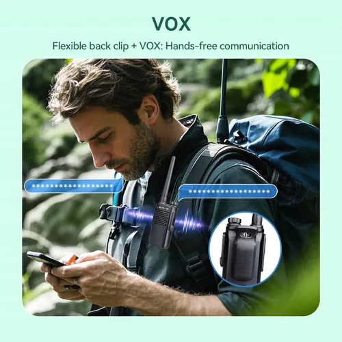 Miniatura 7 de Retevis RT47 IP67 - Radio de 2 vías impermeable IP67, radio bidireccional resistente con micrófono, totalmente a prueba de polvo, resistente al Negro