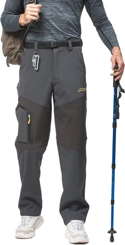 Miniatura 4 de Mr.Stream Pantalones deportivos para hombre, pesca, campamento, senderismo, forro polar, con cordón interno