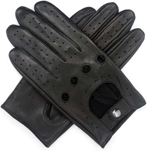 Miniatura 6 de Guantes de cuero de piel de cordero para conducir de Harssidanzar para hombres GM026