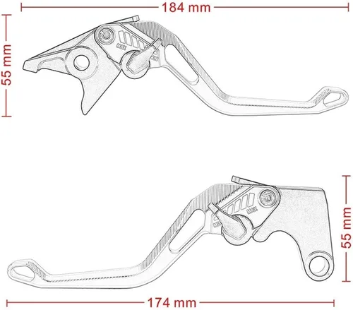 Miniatura 3 de Palancas de freno de embrague de motocicleta para Yamaha YZF-R25 MT-25 MT-03 2015 2022 YZFR3 YZFR25 MT25 MT03 Manijas de control delanteras