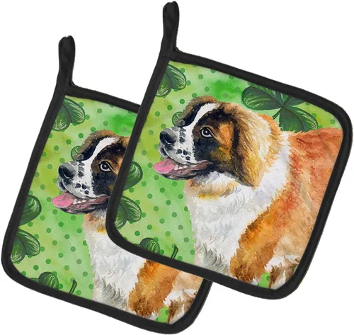 Miniatura 11 de Caroline's Treasures BB9655PTHD - Juego de soportes para ollas de cocina resistentes al calor, almohadillas calientes para horno, 7 1/2 x 7 1/2