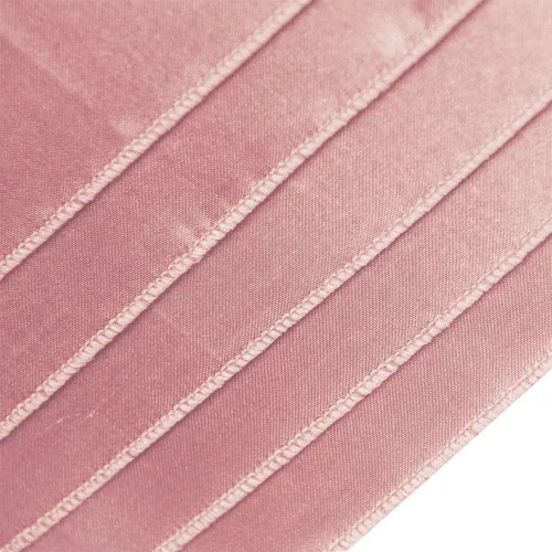 Miniatura 3 de WELMATCH Lazos para silla de satén rosa rubor, 12 unidades, para decoración de banquetes de boda, fiesta, evento, decoración (rosa rubor, 12)