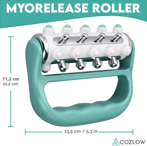 Miniatura 7 de COZLOW MyoRelease - Masajeador de drenaje linfático (verde), herramienta de masaje de tejido cicatricial y liberación de fascia, rodillo de masaje