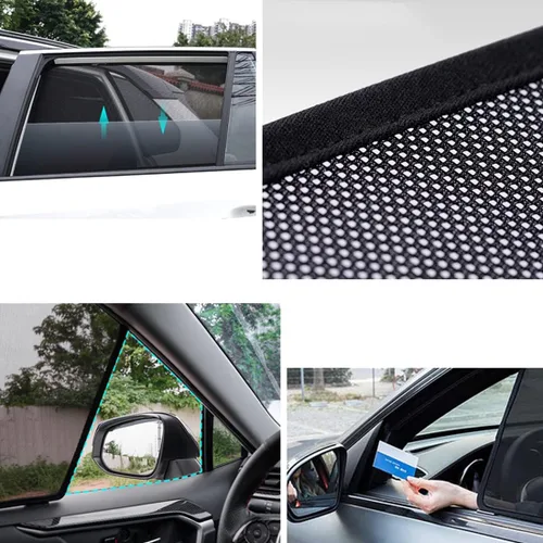 Miniatura 4 de ZJIEX Parasol para ventana lateral de automóvil para niños, para XC40 2018-2023, cortina magnética con protección solar UV, accesorios de automóvil