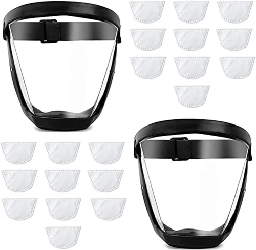 Máscara de protección facial antivaho de alta definición para adultos (color blanco)
