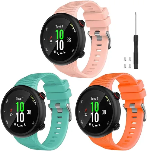 Miniatura 17 de Compatible con Garmin Forerunner 45, correa de repuesto deportiva de silicona suave, pulsera de fitness para Garmin Forerunner 45 Smartwatch