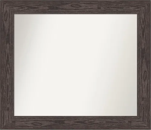 Miniatura 228 de Amanti Art Espejo personalizado, espejo de baño negro puente, espejo de pared o espejo de tocador de baño sobre el fregadero (26 x 26 pulgadas)