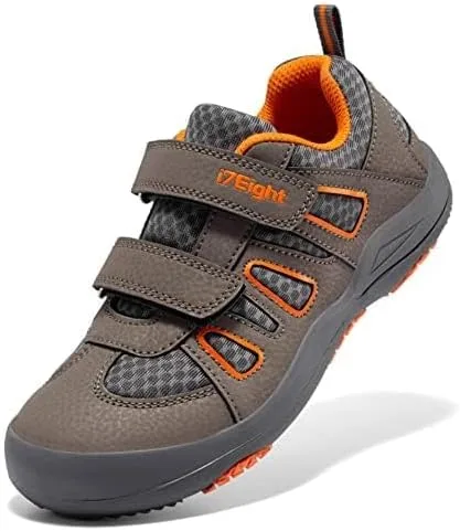 Miniatura 2 de i78 Zapatos deportivos de senderismo para niños y niños, transpirables, de piel sintética, antideslizantes, ligeros, para correr al aire libre