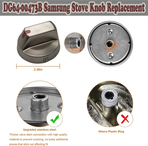 Miniatura 2 de Repuesto de repuesto para estufa de horno de cocina a gas para Samsung NX58M6850SG, NX58J7750SG, NX58J5600SG, NX58J5600SG, NX58K7850SG NX58K7850SG