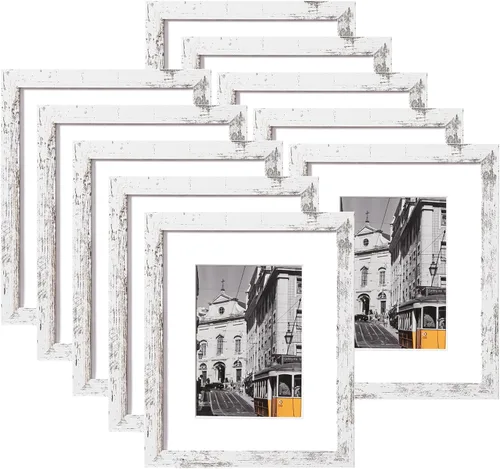 Miniatura 49 de eletecpro - Juego de 10 marcos de fotos de 5 x 7 pulgadas, collage de marcos de fotos para decoración de pared, muestra fotos de 4 x 6