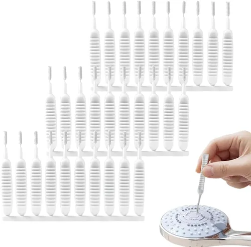Miniatura 11 de Cepillo de limpieza para cabezal de ducha para agujeros pequeños, cepillo de limpieza antiobstrucción 2026, herramienta de limpieza de cabezal