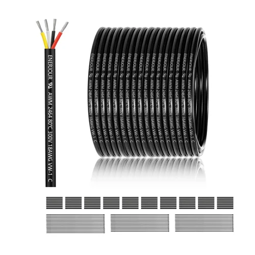 Miniatura 10 de Cable eléctrico de calibre 16, 4 conductores, 50 pies, UL 2464, cable de 16 AWG de 4 hilos, cable de cobre estañado de PVC trenzado calibre 16/4