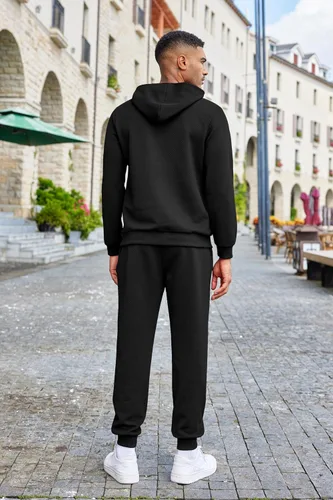 Miniatura 3 de COOFANDY Men's Tracksuits 2 Pieces Waffle Hoodies Sweatsuit Sets Sports Jogging Suit Set