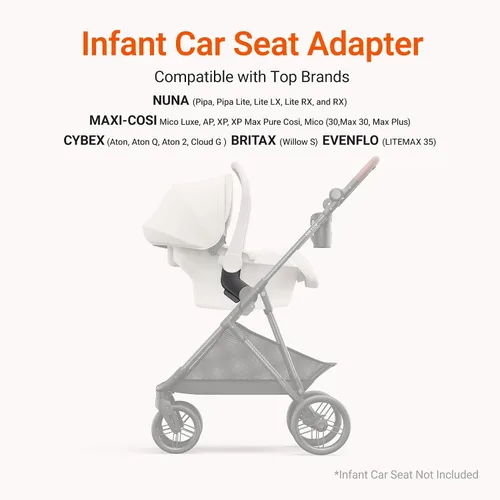 Miniatura 4 de MAMAZING Air Lux - Cochecito de bebé, marco de fibra de carbono de solo 15.8 libras, cochecito plegable compacto para niños pequeños con asiento Gris