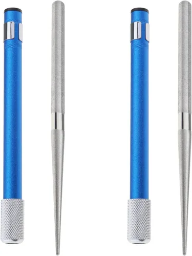 SING F LTD 2 unids pluma de pulido de diamante portátil de bolsillo amoladora de diamante afilador telescópico piedra afiladora para moler recorte