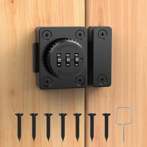Pestillo combinado para armario, cerradura de cajón sin llave, fácil de instalar, adecuado para gabinete de cocina, cajón de oficina, muebles de