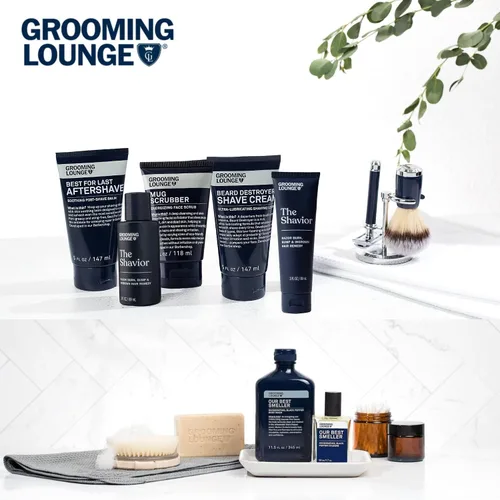 Miniatura 9 de Grooming Lounge Our Best Smeller Body Wash - Exfoliante de ducha hidratante y aclarante de viaje, fragancia fresca, clásica, suave de acai, aloe