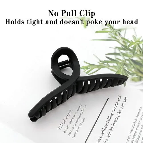 Miniatura 8 de Pinzas para el cabello de 4.3 pulgadas, grandes, antideslizantes, grandes mate, clip de mariposa para cabello fino y grueso, paquete de 4 4