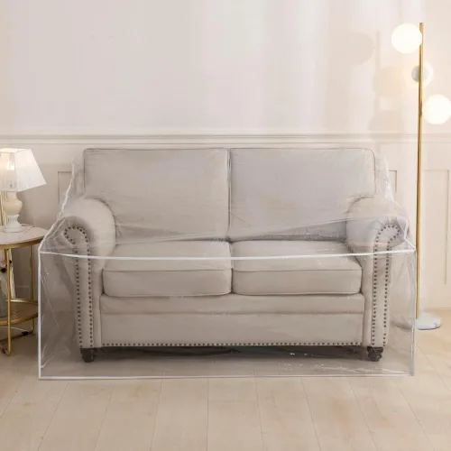 Miniatura 8 de STONECREST - Funda de plástico para silla reclinable, vinilo transparente, impermeable, protector de muebles que rasca para mascotas, funda