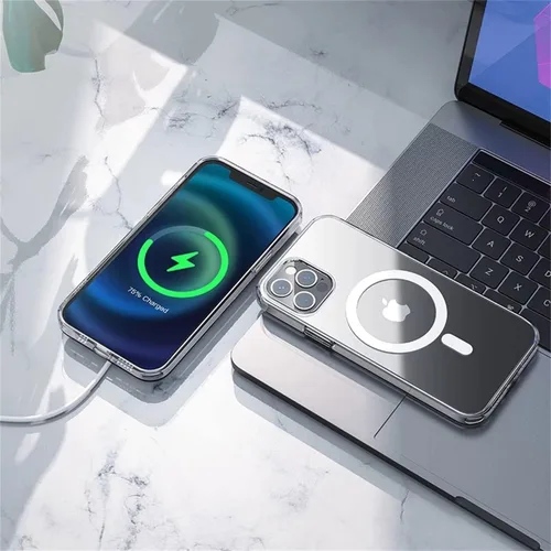 Miniatura 7 de Funda magnética transparente para iPhone 11 de 6.1 pulgadas, compatible con carga MagSafe, [antiamarilleo] [Ultra delgada]