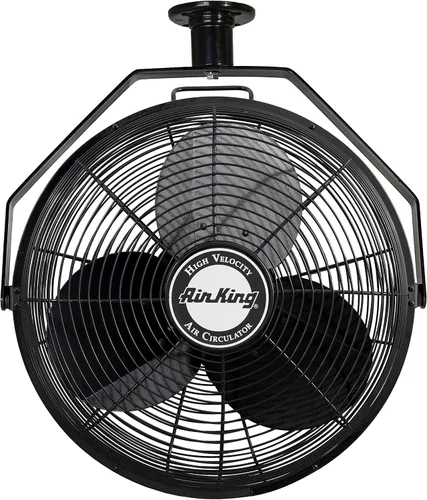 Miniatura 8 de Air King 9718 Ventilador de montaje en techo de grado industrial de 18 pulgadas, color negro