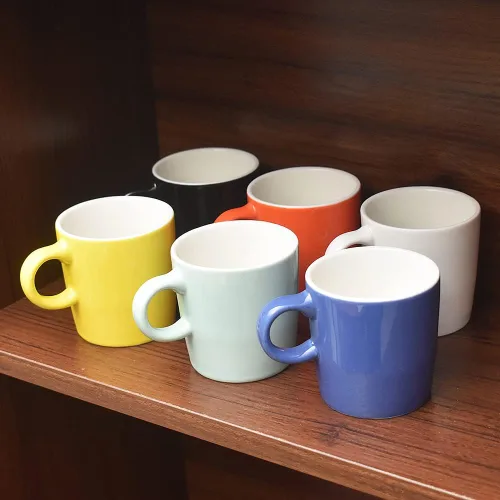 Miniatura 7 de homEdge Mini Taza de Espresso de Porcelana, 4 Onzas / 120 ml Pequeñas Tazas de Café Cerámicas Demitasse para Espresso, Té - Juego de 6, Turquesa