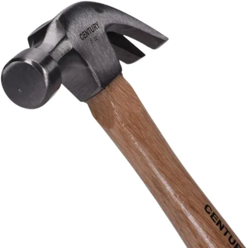 Miniatura 3 de Century Drill & Tool 72272 Martillo de garra curvado, 8 onzas, cabeza de acero forjada en gota, mango de madera de nogal, duradero y equilibrado